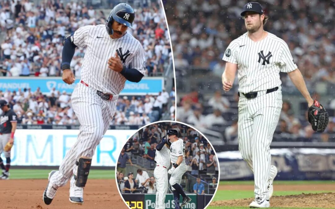 Gerrit Cole, Yankees weather the storm with win over Twins to snap seven-game skid