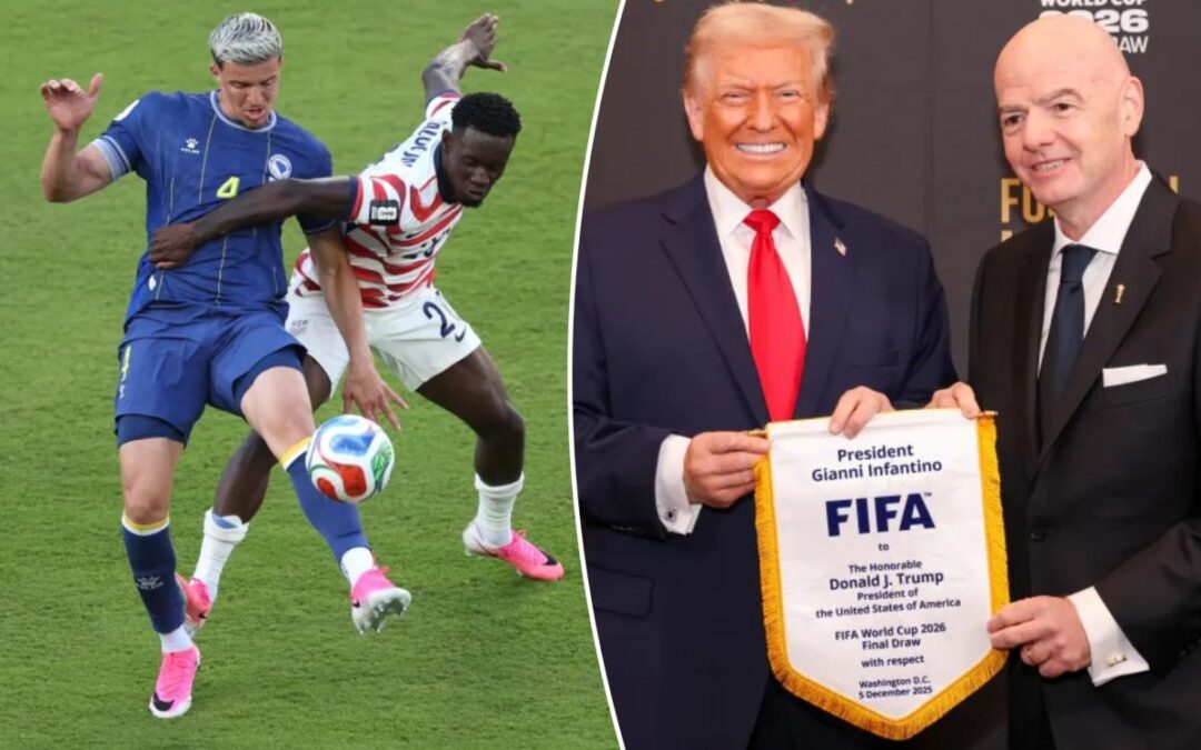 FIFA president Gianni Infantino addresses Trump call as he breaks silence on Folarin Balogun red card decision