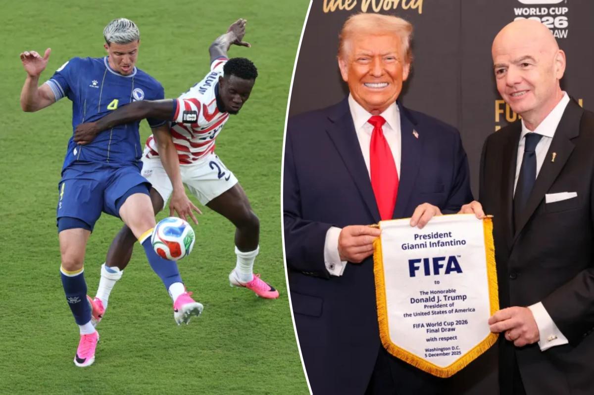 FIFA president Gianni Infantino addresses Trump call as he breaks silence on Folarin Balogun red card decision
